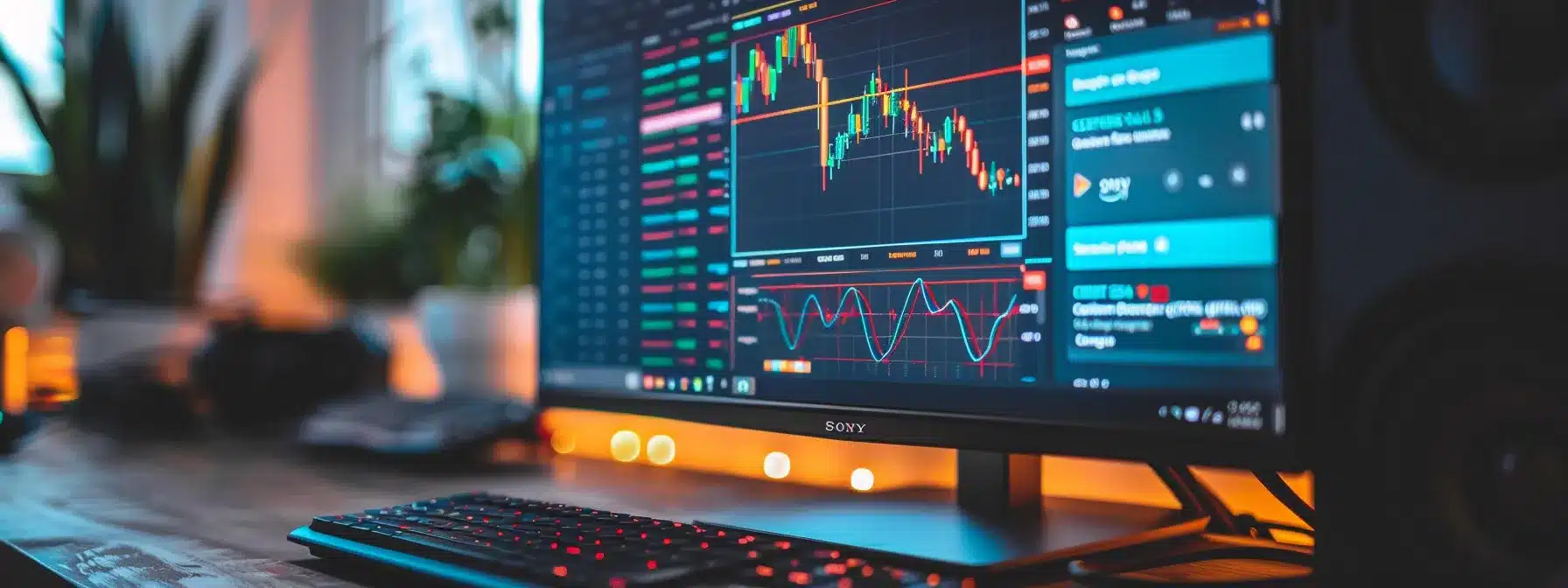 a close-up of a computer screen displaying amazon ppc ads with vibrant graphs and data charts illustrating effective optimization strategies.